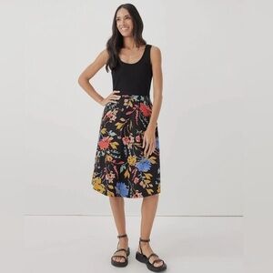 Pact Fit And Flare Floral Skirt Size XXXL